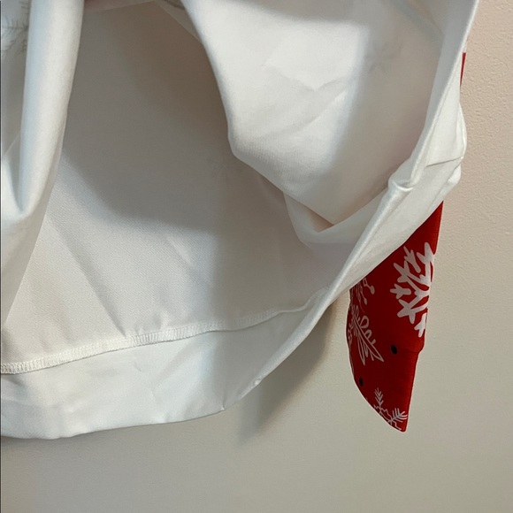 Exclusive Reindeer Holiday Novelty Print Shirt Top XXL Red White Raglan Pullover - Picture 8 of 16